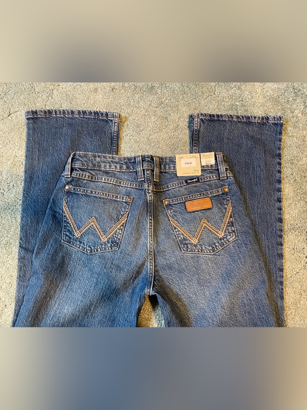 NWT Wrangler Women's Bootcut Denim Jeans in Blue